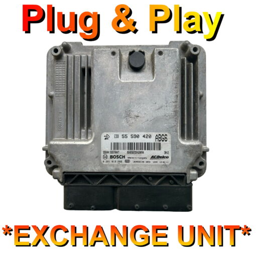 Vauxhall Opel Astra J ECU 0281019088 | 55590420 | ABG6 | Plug+Play Exchange unit