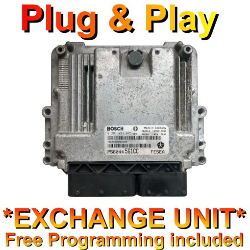 Jeep Cherokee ECU Bosch 0281011475 | P56044561CC | *Plug & Play* Exchange unit (Free Programming BY POST)