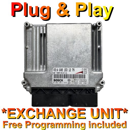 Mercedes E Class ECU A6481531279 | 0281011349 | EDC16C2 | *Plug & Play* Exchange unit (Free Programming BY POST)