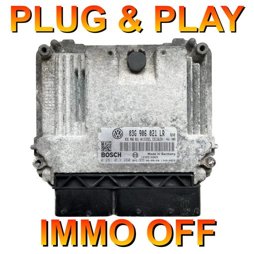 VW Passat 1.9 ECU Bosch 03G906021LR | 0281013260 | EDC16U34 | *Plug & Play* Immo off 'Free running'