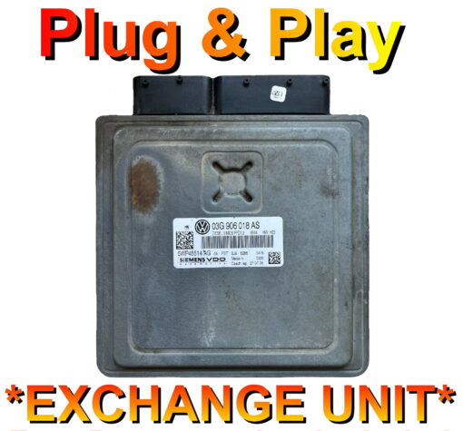 VW Siemens ECU 03G906018AS | 5WP45514AG | SIMOS PPD1.2 | Plug+Play - Exchange unit - Image 2