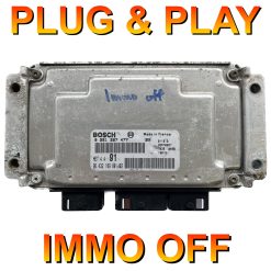 Peugeot 206 / 307 etc / Citroen (Various models) ECU Bosch 0261207477 | 9643218980 | 91 | ME7.4.4 |  Plug+Play  IMMO OFF!