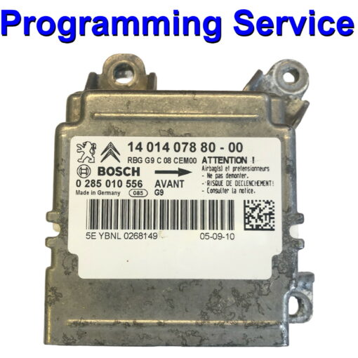 Citroen Fiat Peugeot Dispatch / Jumper / Scudo Airbag ECU Bosch 0285010556 | 1401407880 - Programming / Reset / Repair Service