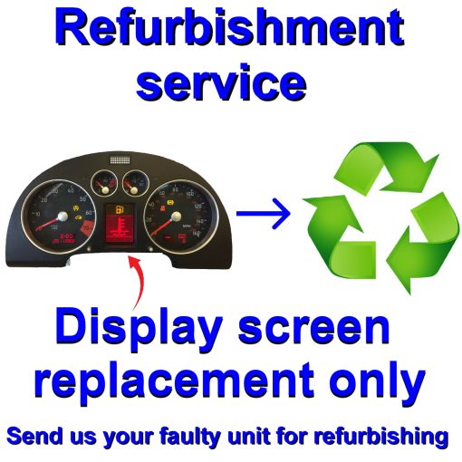 Audi TT MK1 Instrument cluster Cloning / Screen replacement / Refurbishing / PIN retrieval / Mileage correction & 999,999 miles fix service