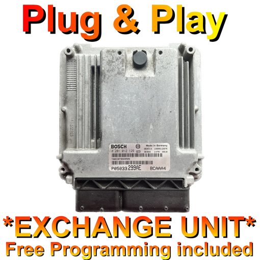 Chrysler / Dodge Caliber ECU Bosch 0281012129 | P05033299AE | EDC16U31 | *Plug & Play* Exchange unit (Free Programming BY POST)