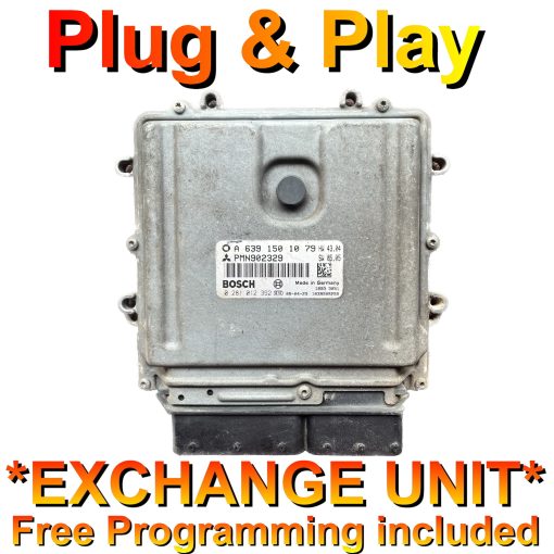 Mitsubishi Smart ForFour ECU Bosch 0281012392 | A6391501079 | *Plug & Play* Exchange unit (Free Programming BY POST)