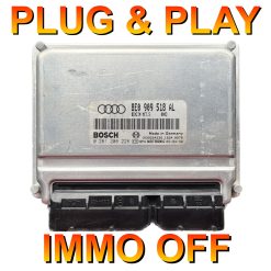 Audi A4 1.8T ECU Bosch 0261208228 | 8E0909518AL | ME7.5 |    Plug+Play    Immo off 'Free running'