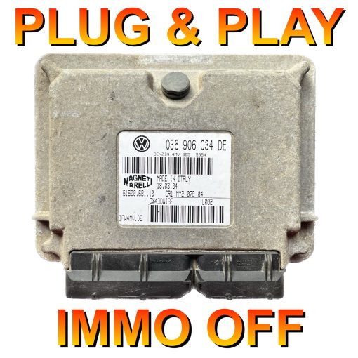 VW Polo 1.4 ECU Magneti Marelli 036906034DE | IAW4MV.DE | *Plug & Play* Immo off 'Free running'