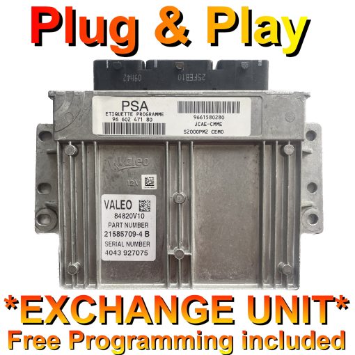 Citroen Berlingo ECU Valeo 9660247180 | 9661580280 | S2000 | *Plug & Play* Exchange unit (Free Programming BY POST)