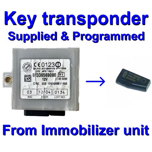Fiat Immobilizer unit 01336569080 | Key supply | Delphi - Programming Service