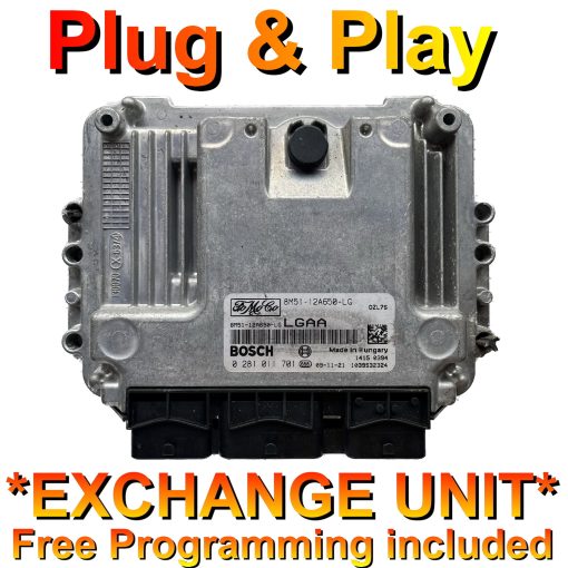 Ford Focus Mk2 ECU 0281011701 | 8M51-12A650-LG | LGAA | EDC16 | *Plug & Play* Exchange unit (Free Programming BY POST)