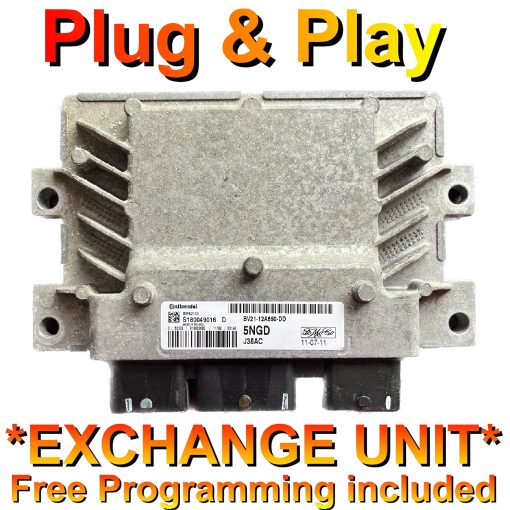 Ford Fiesta ECU S180049016 | 5NGD | BV21-12A650-DD | EMS2103 | *Plug & Play* Exchange unit (Free Programming BY POST)
