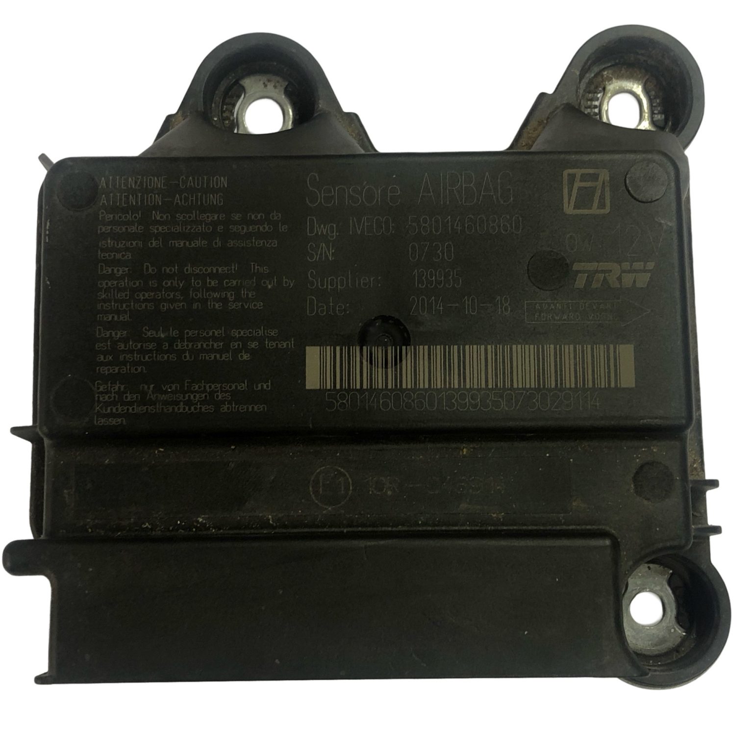Iveco daily Airbag ECU TRW 801460860 Programming / Reset / Repair