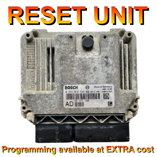 Vauxhall Opel Vectra ECU Bosch 0281012534 | 55197150 | AD | EDC16C9 | *RESET* Programming available - BY POST!