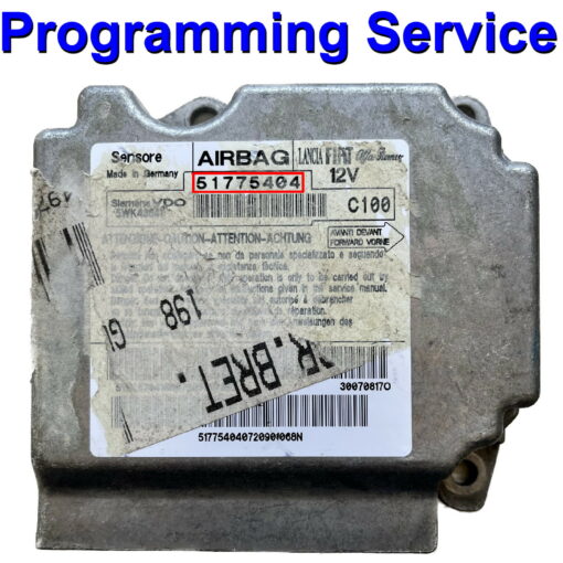 Fiat Bravo Airbag ECU Siemens / Continental 5WK43641 | 51775404 - Programming / Reset / Repair Service