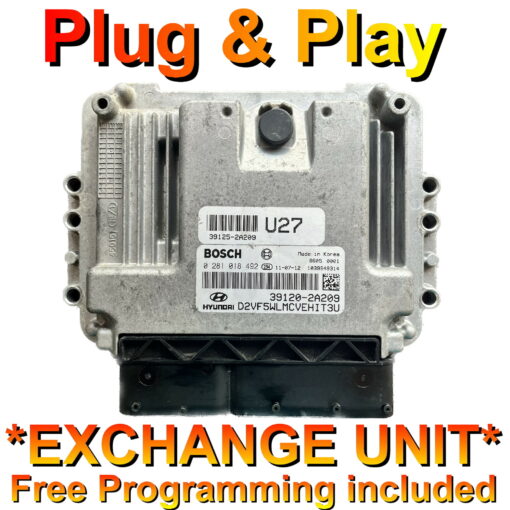 Kia / Hyundai ECU Bosch 0281018492 | 39120-2A209 | EDC17C08 |*Plug & Play* Exchange unit (Free Programming BY POST)