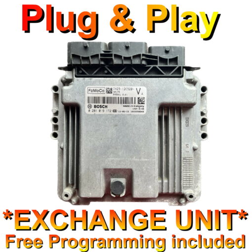 Jaguar XF 2.2D Engine ECU Bosch DX23-12C520-VA | 0281019172 | EDC17CP42 | *Plug & Play* Exchange unit (Free Programming BY POST)