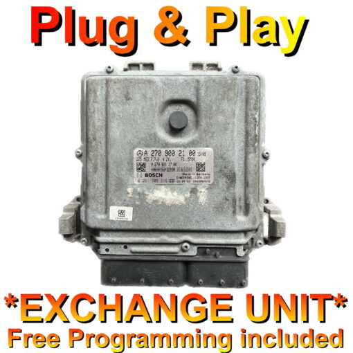 Mercedes A Class ECU A2709002100 | 0261S09816 | MED17.7.2 | *Plug + Play* Exchange unit (Free Programming BY POST)