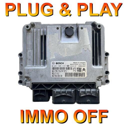 Peugeot Citroen ECU Bosch 0261S06472 | 9675495080 | MEV17.4.2 | Plug + Play IMMO OFF