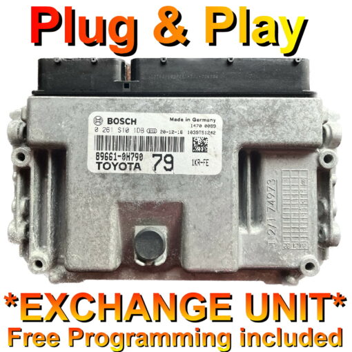 Toyota Aygo ECU Bosch 0261S101DB | 89661-0H790 | 79 | ME17.9.52 | *Plug & Play* (Exchange unit - Free Programming - BY POST)