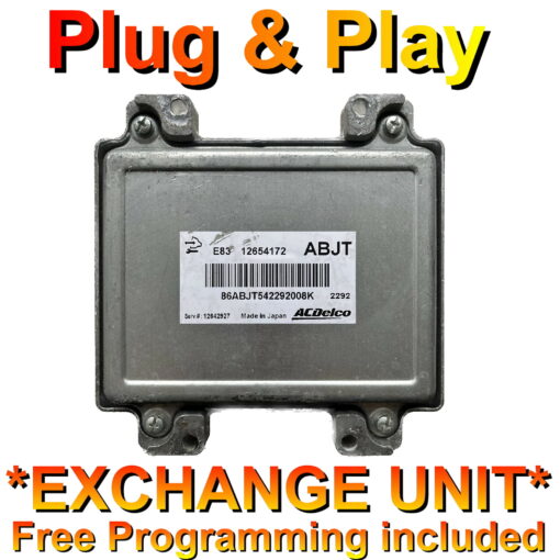 Vauxhall Opel Astra J ECU E83 | 12654172 | ABJT | SERV:12642927 | *Plug & Play* Exchange unit (Free Programming BY POST)