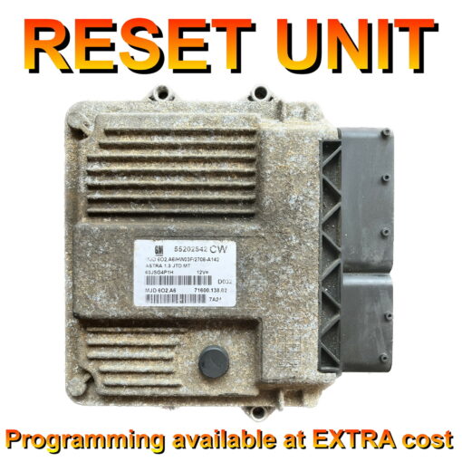 Vauxhall Opel Astra H ECU Magneti Marelli 55202542 | CW | MJD6O2.A6 | *Tech2 Reset* Programming available - BY POST!