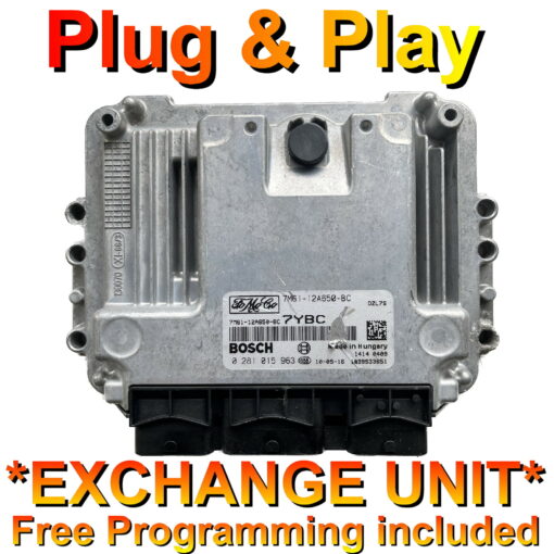Ford Focus ECU 0281015963 | 7M61-12A650-BC | 7YBC | EDC16C34 | *Plug & Play* Exchange unit (Free Programming BY POST)