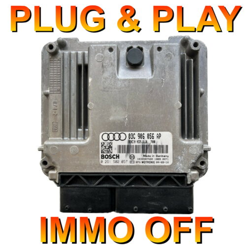 Audi A3 ECU Bosch 0261S02057 | 03C906056AP | MED9.5.10 | *Plug & Play* Immo off 'Free running'