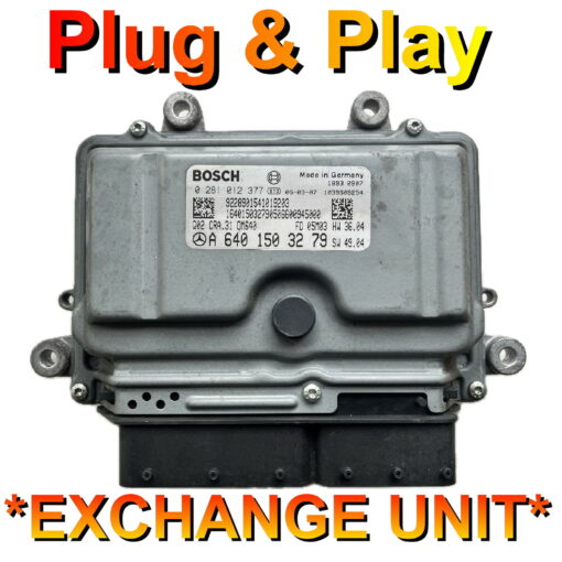 Mercedes A Class ECU A6401503279 | 0281012377 | Plug+Play | Exchange Unit