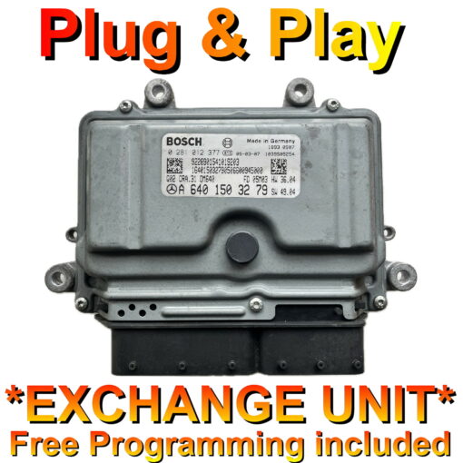 Mercedes A Class ECU A6401503279 | 0281012377 | EDC16C32 | *Plug & Play* Exchange unit (Free Programming BY POST)
