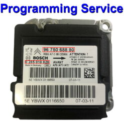 Peugeot 207 -308 Airbag ECU 9675068880 | 0285010828 - Programming / Reset / Repair Service