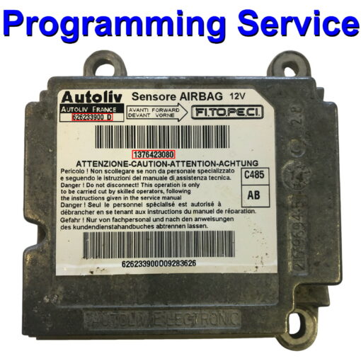 Fiat Qubo Airbag ECU Autoliv 626233900D | 1376423080 | Programming / Reset / Repair Service