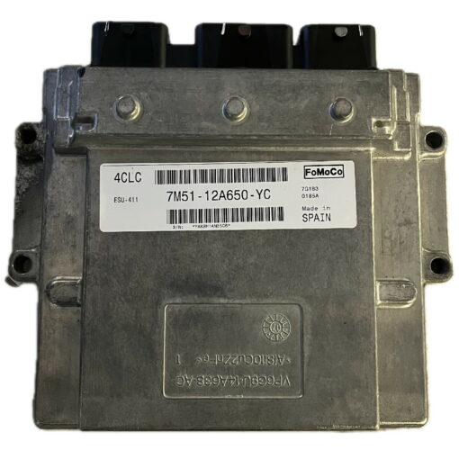 Ford Focus ECU 7M51-12A650-YC | 4CLC | ESU-411 | *Plug & Play* Exchange unit (Free Programming BY POST) - Unit supplied only - No service required