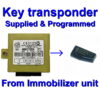 Peugeot Citroen Fiat Immobilizer unit 46417024 | Key supply | Delphi - Programming Service - Key transponder only (First Key transponder supplied)