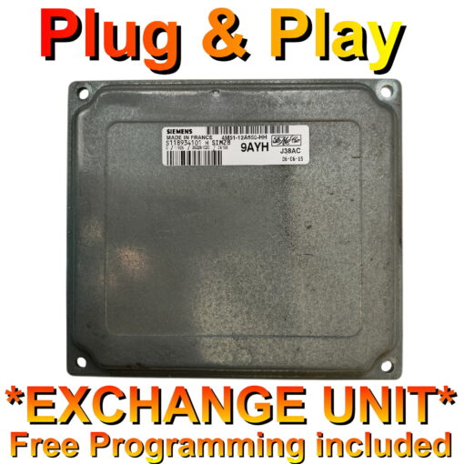 Ford ECU 4M51-12A650-HH | 9AYH | S118934101H | *Plug & Play* Exchange unit (Free Programming)