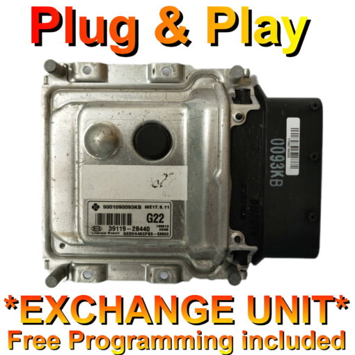 Kia ECU 9001090093KB | 39119-2B440 | ME17.9.11 | *Plug & Play* Exchange unit (Free Programming BY POST)
