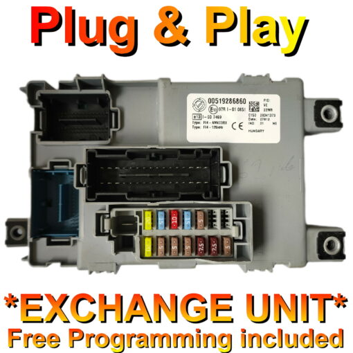 Fiat 500 Body Control Module Delphi 00519286860 | 28341373 | *Plug & Play* Exchange unit (Free Programming BY POST)