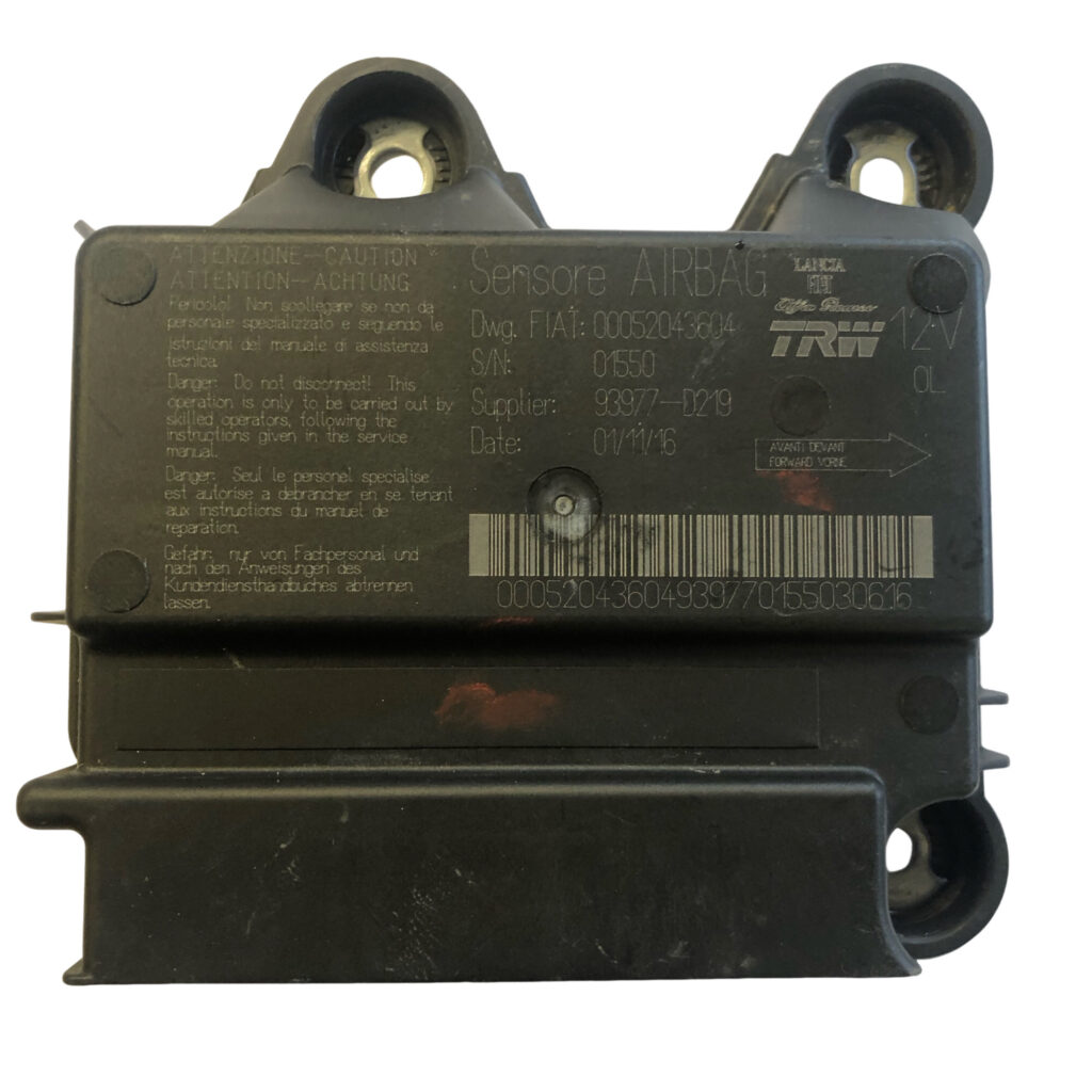 Fiat Panda Airbag ECU TRW 00052043604 52043604 Programming / Reset