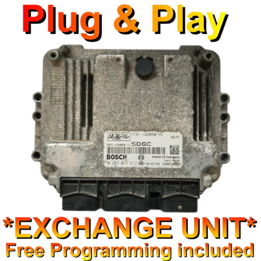 Ford Focus ECU 0281011612 | 6S61-12A650-VC | 5DSC | EDC16C34 | *Plug & Play* Exchange unit (Free Programming BY POST)