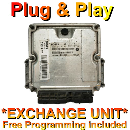 Jeep Cherokee ECU 0281011063 | P56041610AD | *Plug & Play* Exchange unit (Free Programming BY POST)