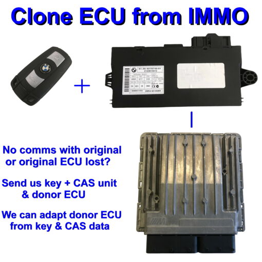 BMW MSV70 Diesel ECU Cloning service / Cloning from CAS service - Cloning from Immo (No unit supplied)