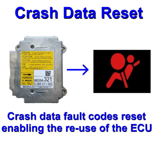 Mitsubishi Airbag ECU 8635A321 | 0285011550 - Programming / Reset / Repair Service - Crash data reset service