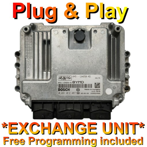 Ford ECU Bosch 0281012487 | 8M51-12A650-MD | 8YMD | EDC16C34 | *Plug & Play* Exchange unit (Free Programming BY POST)