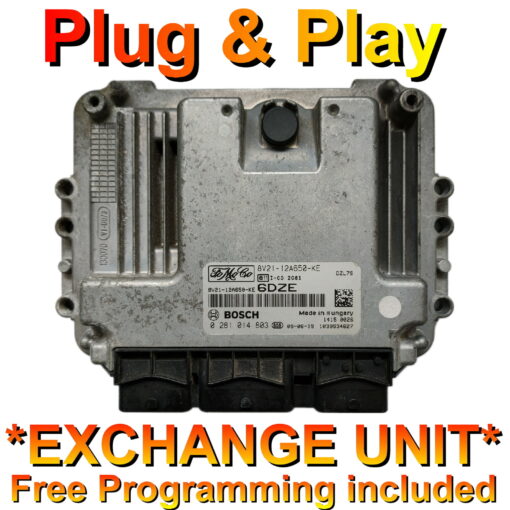 Ford ECU Bosch 0281014803 | 8V21-12A650-KE | 6DZE | EDC16C34 | *Plug & Play* Exchange unit (Free Programming BY POST)