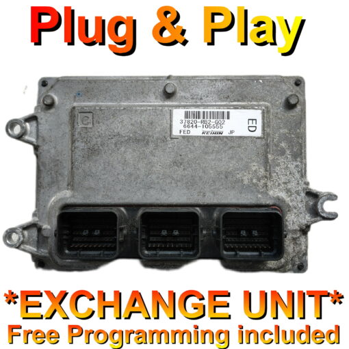 Honda Jazz ECU 37820-RB2-G02 | 6644-105555 | ED | Exchange unit (Free Programming BY POST) - Unit supplied + Cloning service (Exchange unit)