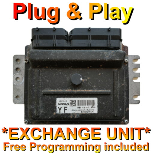 Nissan ECU MEC37-510 | YF | *Plug & Play* Exchange unit (Free Programming BY POST) - Unit supplied + Cloning service (Exchange unit)