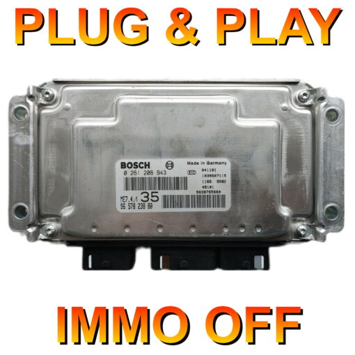 Peugeot Citroen ECU Bosch 0261206943 | 9657823880 | 35 | ME7.4.4 | *Plug & Play* IMMO OFF!