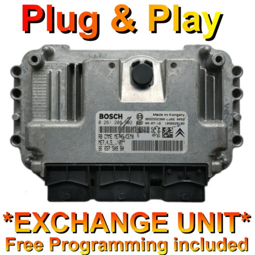 Peugeot Citroen ECU Bosch 0261208902 | 9665750980 | ME7.4.5 | *Plug & Play* Exchange unit (Free Programming BY POST)