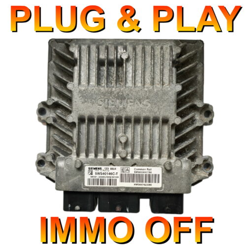 Peugeot Citroen ECU Siemens 5WS40146C-T | HW9647423380 | SW9653647780 | SID801A | *Plug & Play* IMMO OFF - FREE RUNNING