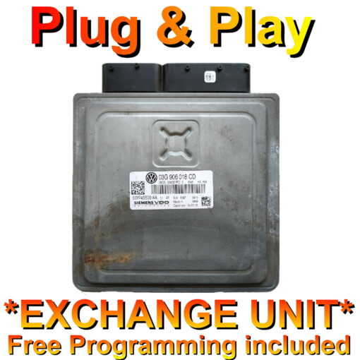 VW Passat ECU Siemens 5WP45600 | 03G906018CD | PPD1.5 | *Plug & Play* Free programming - BY POST! - Exchange unit